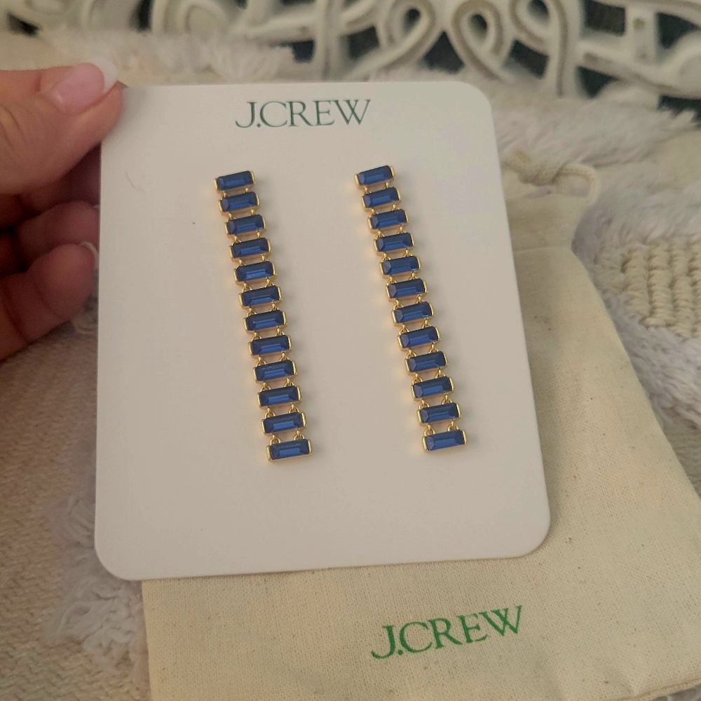 Jcrew baguette earrings